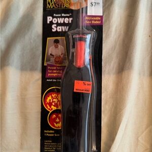 pumpkin Masters power saw carving tool  new ; unopened